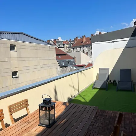 Le Champs De Mars, Centre-Ville, Vue Bastille, Terrasse Grenoble