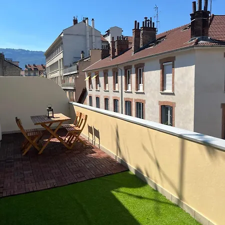 Le Champs De Mars, Centre-Ville, Vue Bastille, Terrasse Grenoble