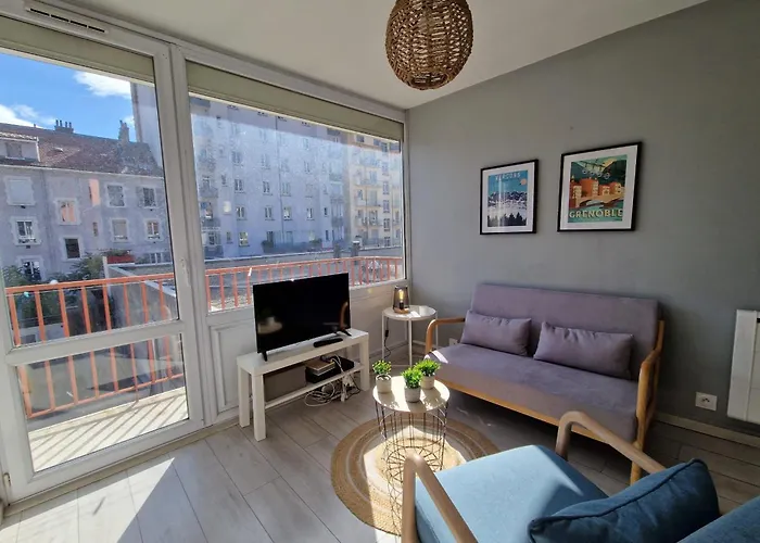 #e0 View On The Bastille Alsace Lorraine Terrace * 格勒诺布尔